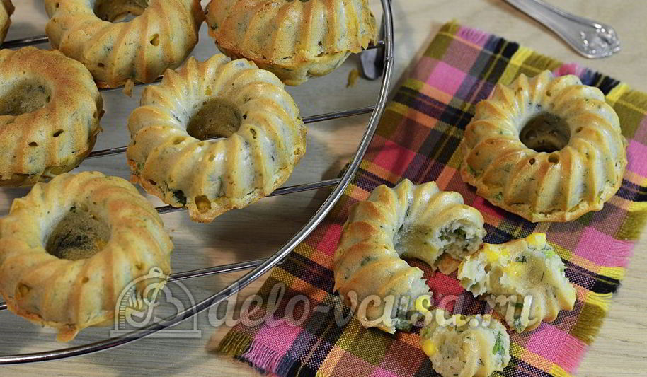 Рецепт маффинов с кукурузой и зеленью