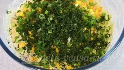 маффины с кукурузой и зеленью