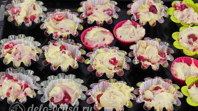 маффины с малиной