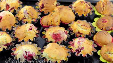 маффины с малиной