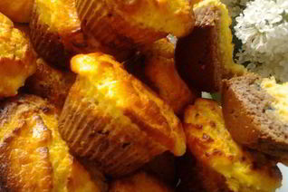 Маффины с маскарпоне и киви