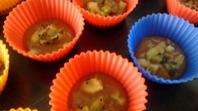 маффины с маскарпоне и киви