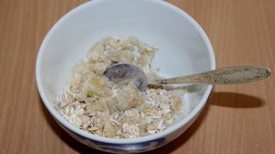 маффины с ревенем и марципановым штрейзелем