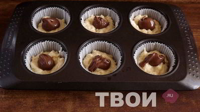 маффины с шоколадом