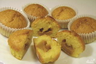 Маффины с вареной сгущенкой