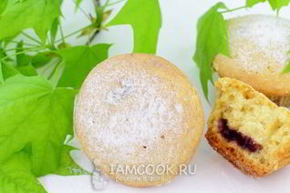 Маффины с вареньем