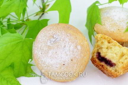 Маффины с вареньем