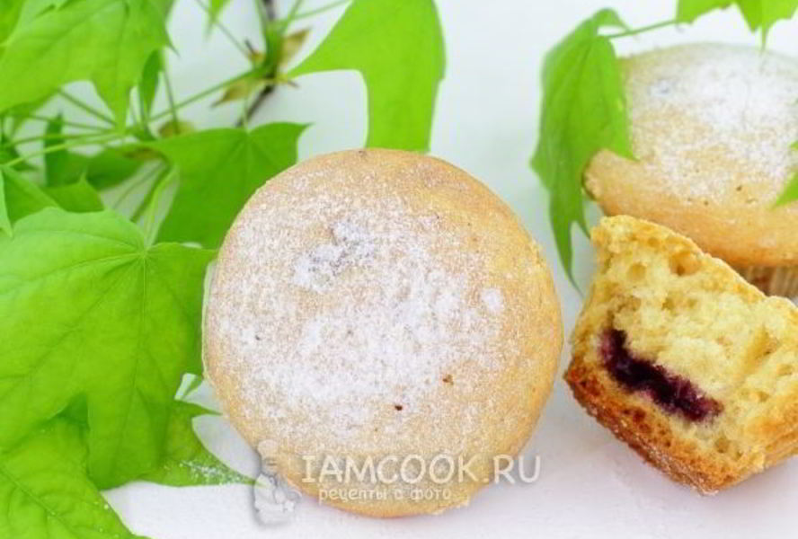 Маффины с вареньем