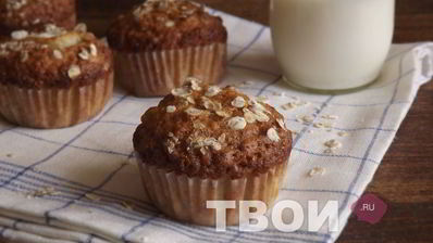 маффины с яблоками