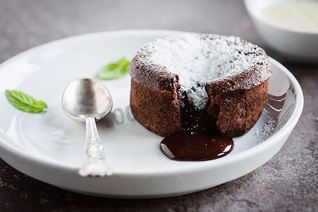 Маффины с жидкой шоколадной начинкой