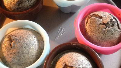 маково-ореховый маффин без муки