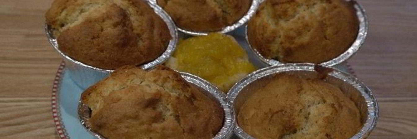 Миндальные маффины с манго