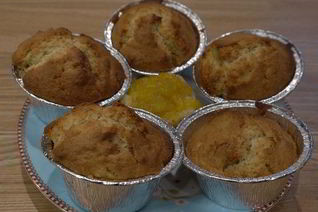 Миндальные маффины с манго