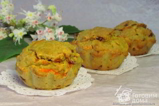 Морковно-овсяные маффины с финиками