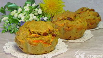 морковно-овсяные маффины с финиками