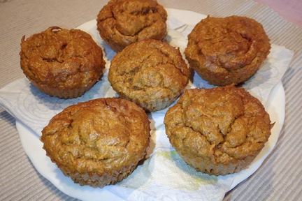 Морковные маффины из муки амаранта