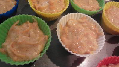 морковные маффины с макадамией и ананасом