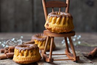 Морковные маффины с миндальной мукой и карамелью