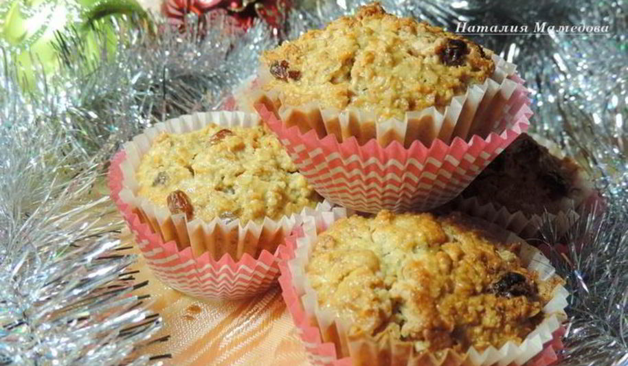 Рецепт низкокалорийных овсяных маффинов