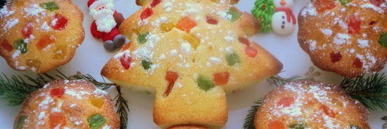 Новогодние маффины из манки