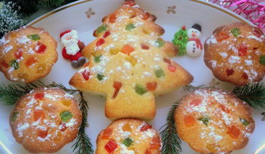 Рецепт новогодних маффинов из манки
