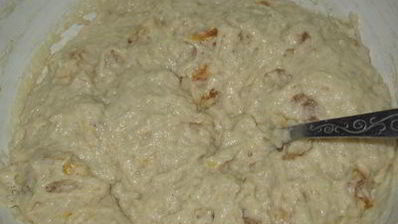 постные яблочные маффины с курагой