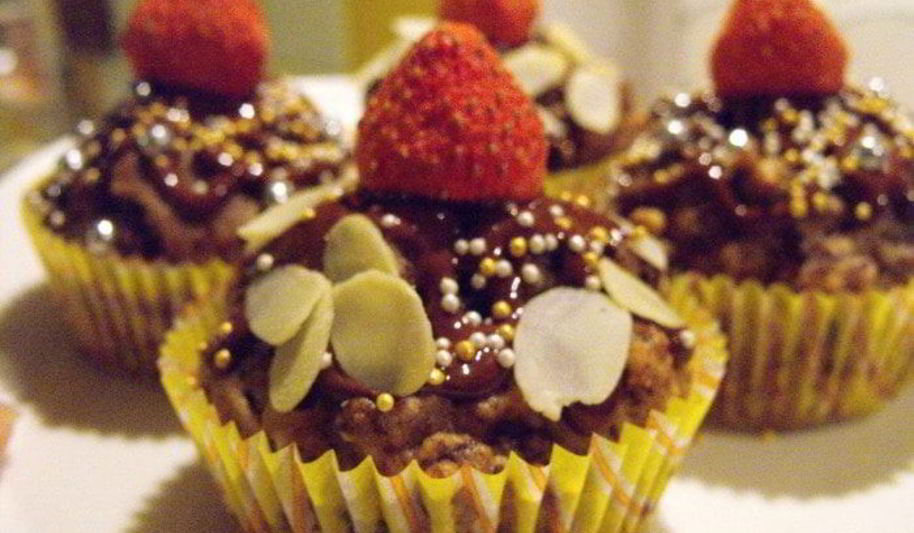 Рецепт шоколадна-банановых маффины