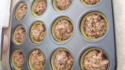 шоколадно-банановые маффины