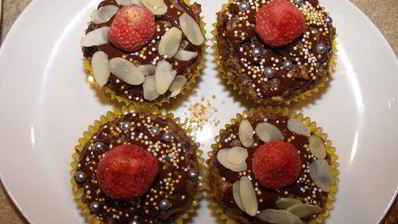 шоколадно-банановые маффины