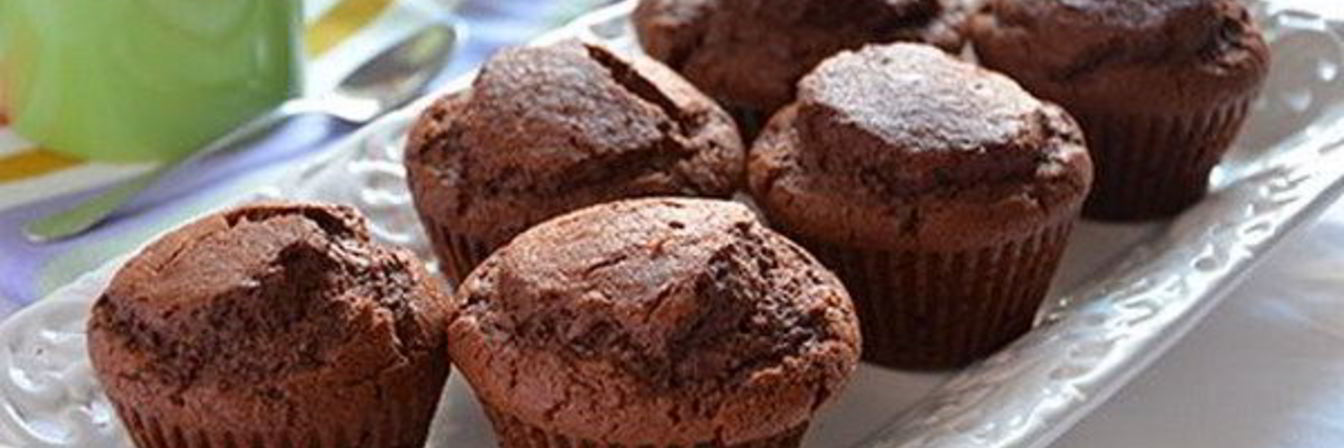 Шоколадные маффины с какао