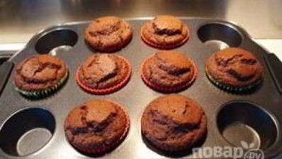 шоколадные маффины с какао