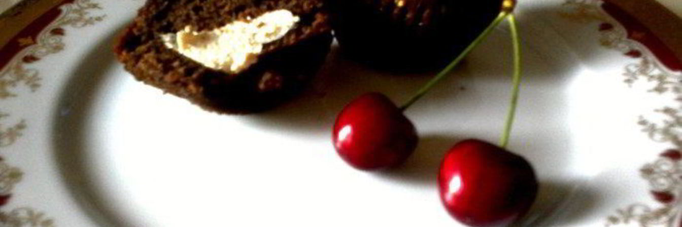 Шоколадные маффины с маскарпоне