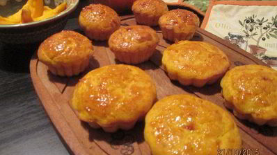 тыквенные маффины в апельсиново-морковном сиропе
