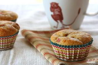Утренние маффины с ревенем