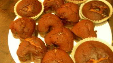 воздушные маффины из темного шоколада на пиве