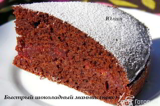 Быстрый шоколадный манник