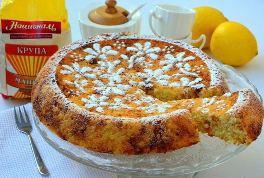 Лимонный манник на кефире