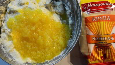 лимонный манник на кефире