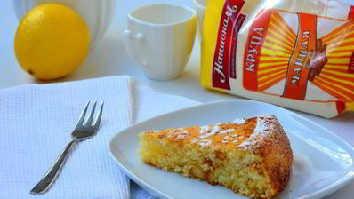 лимонный манник на кефире