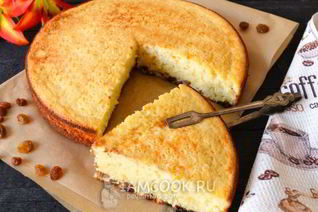 Манник на кефире без муки в мультиварке