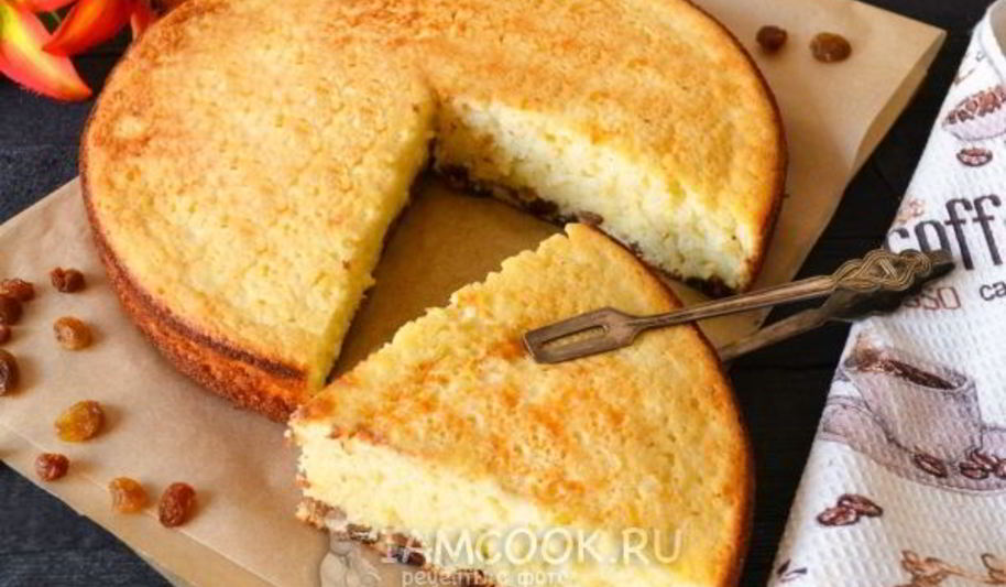 Рецепт манника на кефире без муки в мультиварке