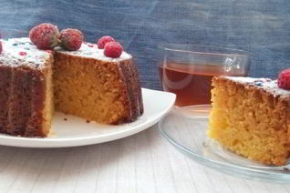 Манник на кефире с апельсиновой цедрой