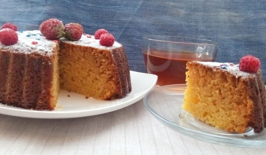 Рецепт манника на кефире с апельсиновой цедрой