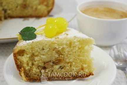 Манник на кефире с мукой в мультиварке