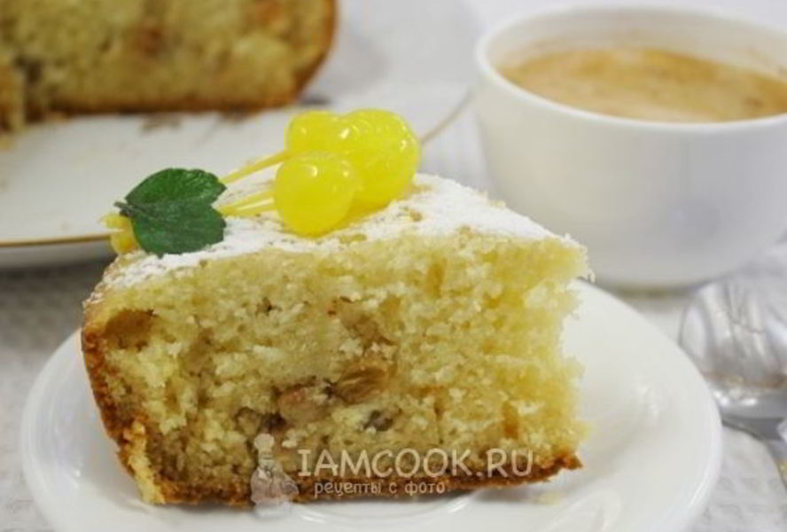 Манник на кефире с мукой в мультиварке