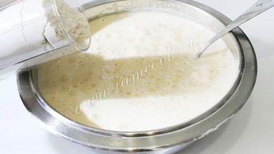 манник на кефире с мукой в мультиварке