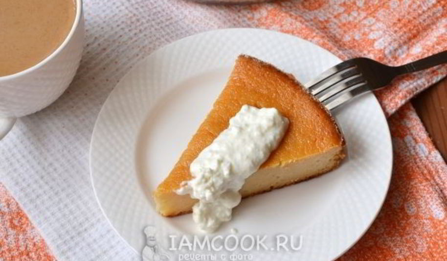 Рецепт манника на кефире с творогом