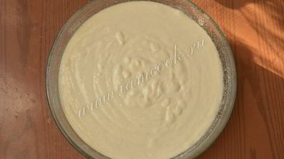 манник на кефире с творогом