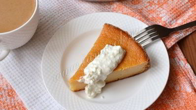 манник на кефире с творогом