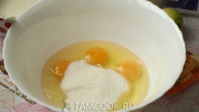 манник на молоке с яблоками